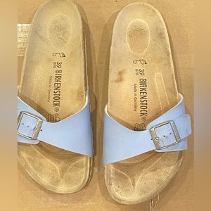 Birkenstock made in Germany size 39 sandals slides blue